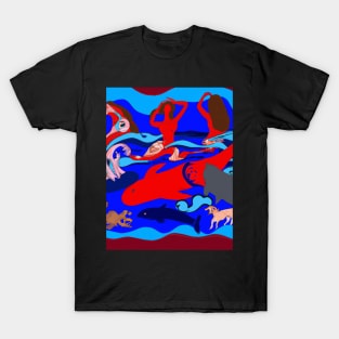 The mermaid for sea lovers and beach lovers who love the animals and oceans T-Shirt